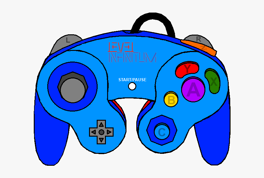 Vector Freeuse Controller Gamecube Frames Illustrations - Gamecube Controller, HD Png Download, Free Download