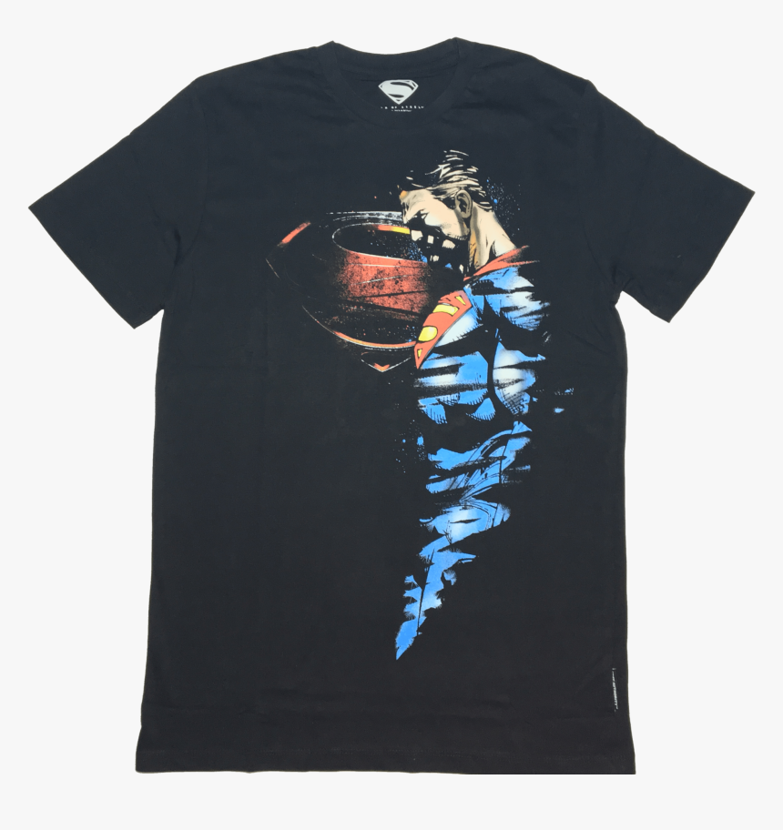 Superman Man Of Steel Black T Shirt Bio World Www - Active Shirt, HD Png Download, Free Download