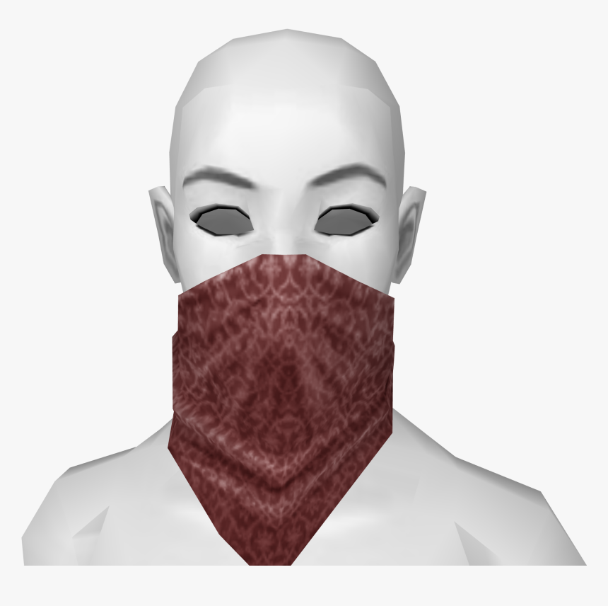 Red Bandana Mask - Blue Bandana Face Mask, HD Png Download, Free Download