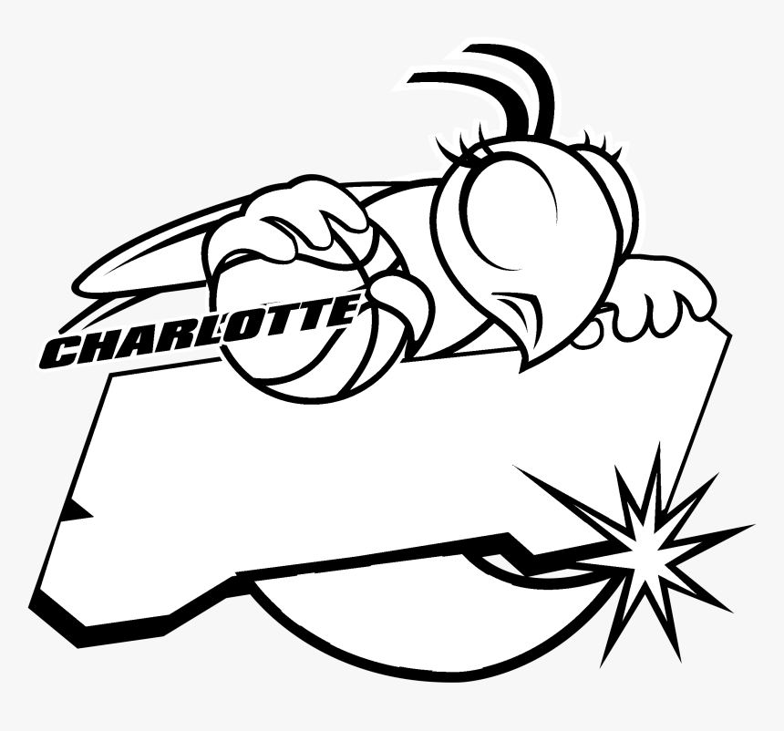 Charlotte Sting Logo Black And White - Charlotte Sting Logo Svg, HD Png Download, Free Download