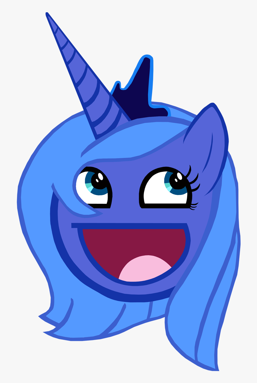 Fanmade Princess Luna Awesome Face By Wakabalasha - Princess Luna Awesome Face, HD Png Download, Free Download