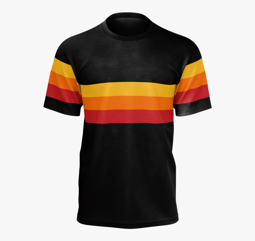 Retro 1979 Style Athletic T Shirt In Black With Red, - Active Shirt, HD Png Download, Free Download
