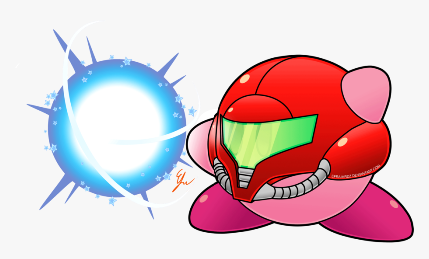 Kirby Smash Abilities Samus By Efraimrdz On - Kirby Samus Copy Ability, HD Png Download, Free Download