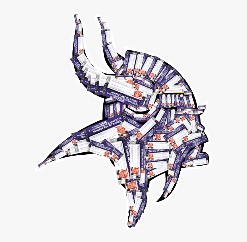 Vikings Logo But It"s Just /r/minnesotavikings - Minnesota Vikings Logo Font, HD Png Download, Free Download