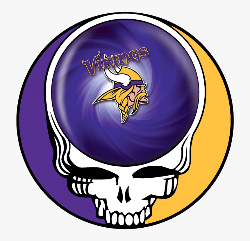 Minnesota Vikings Skull Logo Iron - Grateful Dead Steal Your Face, HD Png Download, Free Download