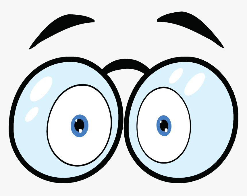 Eyeball Clipart Left Eye - Eyes With Glasses Clipart, HD Png Download, Free Download