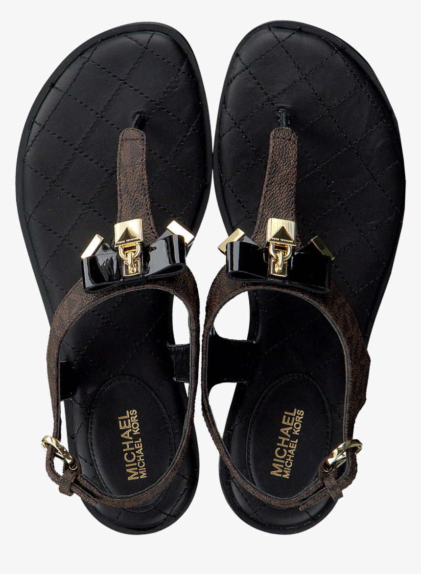 Brown Michael Kors Sandals Alice Thong - Michael Kors Alice Logo Sandal, HD Png Download, Free Download