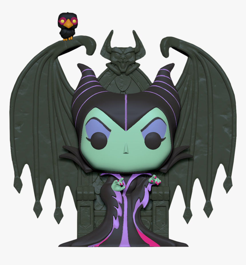 Maleficent On Throne Deluxe Pop Vinyl Figure - Maleficent On Throne Pop, HD Png Download, Free Download