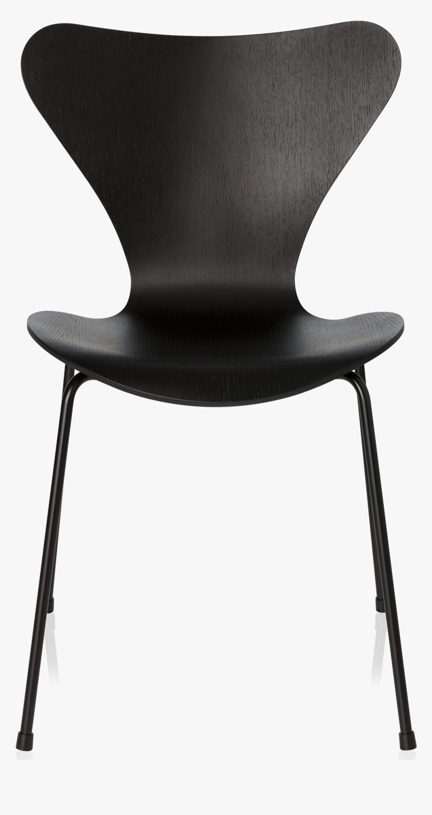 Series 7 Chair Arne Jacobsen Balck Coloured Ash Monochrome - Series 7 Arne Jacobsen, HD Png Download, Free Download