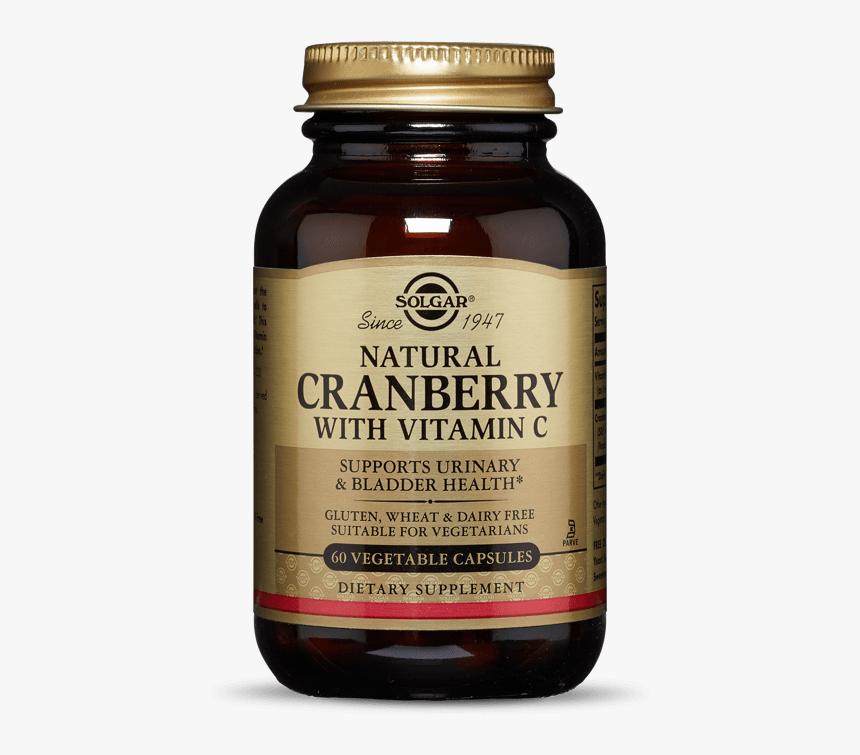 Natural Cranberry With Vitamin C Vegetable Capsules - Solgar Lutein, HD Png Download, Free Download