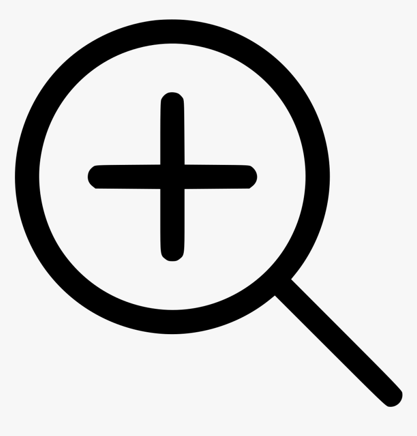 Search Add Plus - Zoom Icon, HD Png Download, Free Download