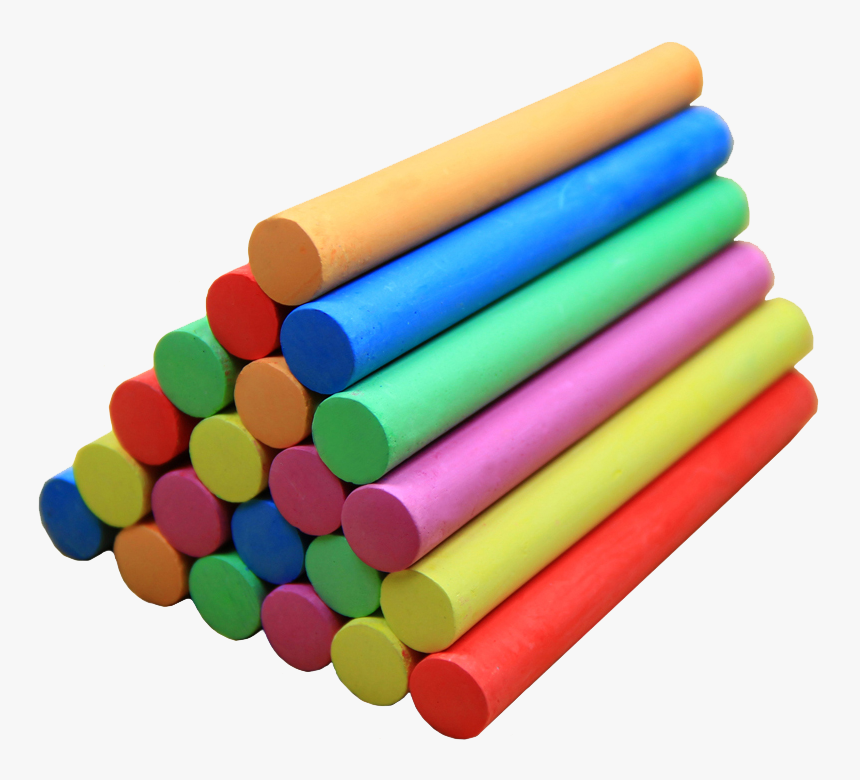 Sidewalk Chalk Color Marker Pen Piling Up - School Chalk, HD Png Download, Free Download