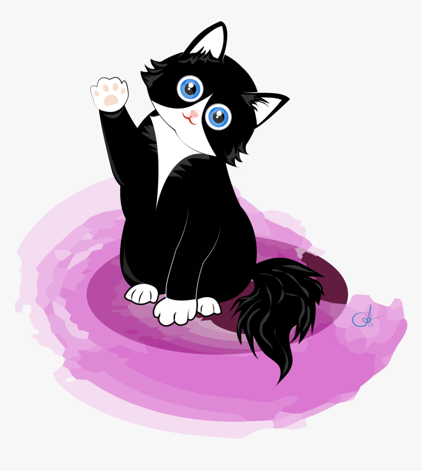 Black Kitty - Cat Yawns, HD Png Download, Free Download