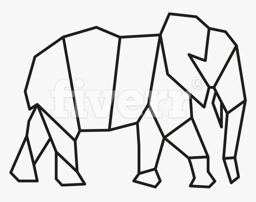 Simple Geometric Animals - Geometric Drawing Animals Easy, HD Png Download, Free Download