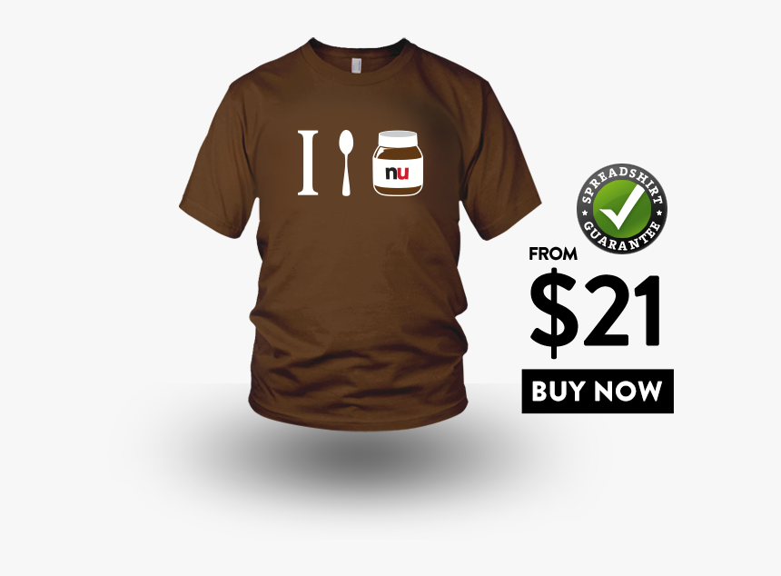 Buy This Nutella Shirt From $21 - T-shirt, HD Png Download, Free Download