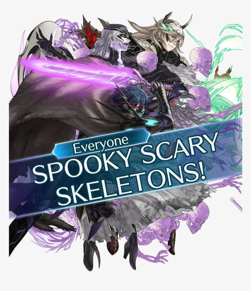 Transparent Spooky Scary Skeletons Png - Fe Heroes Lif Thrasir, Png Download, Free Download