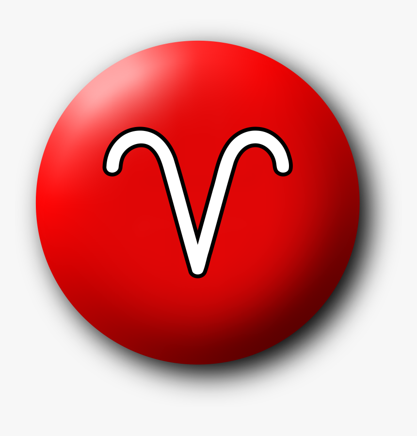 Aries Symbol 3 Clip Arts - Aries Red, HD Png Download, Free Download