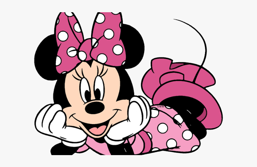 Minnie Mouse Clipart - Pink Minnie Mouse Cartoon, HD Png Download - kindpng