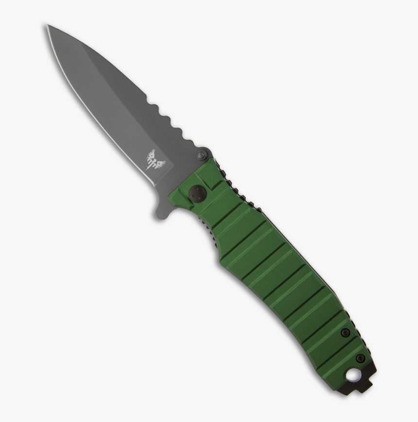 Combat Ready Knives Green Bomber Spring Assisted Knife - Utility Knife, HD Png Download, Free Download