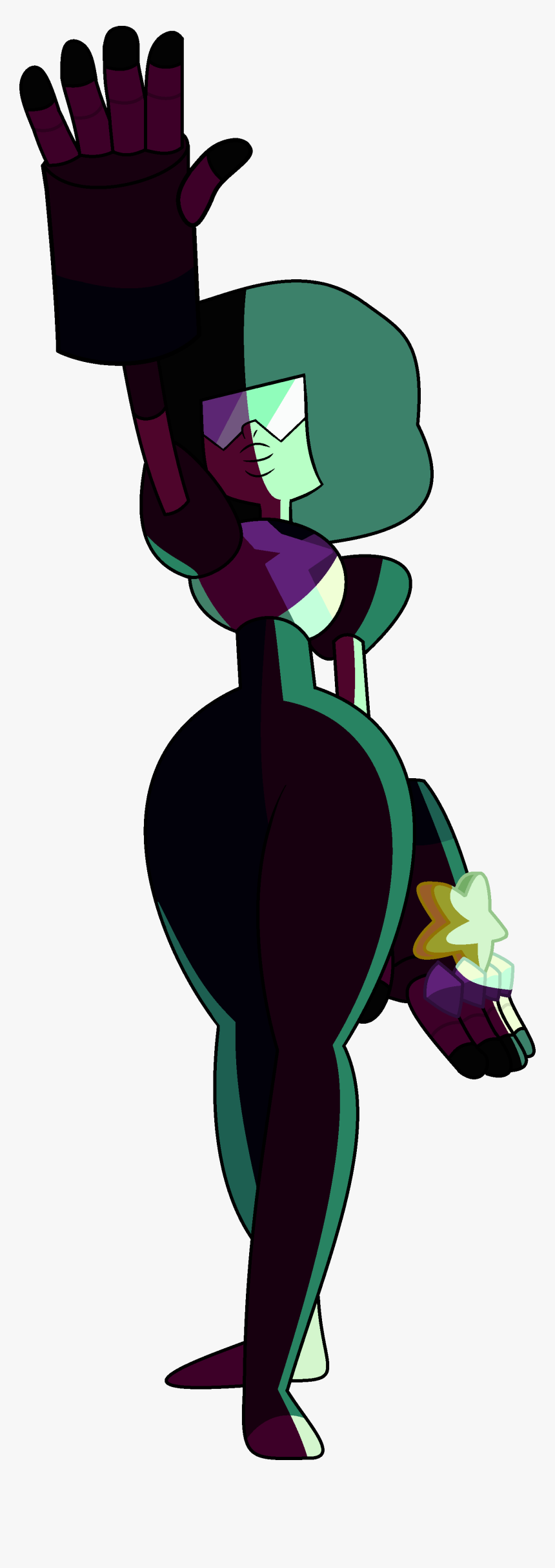 Garnet Green Fire Palette - Garnet Steven Universe Characters, HD Png Download, Free Download