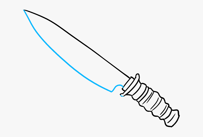 How To Draw Knife - Sword, HD Png Download, Free Download