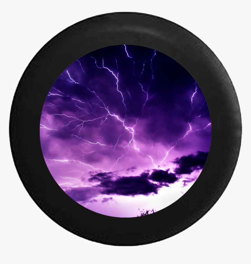 Lightning Storm Electric Sky Jeep Camper Spare Tire - Pretty Pictures Of Lightning, HD Png Download, Free Download