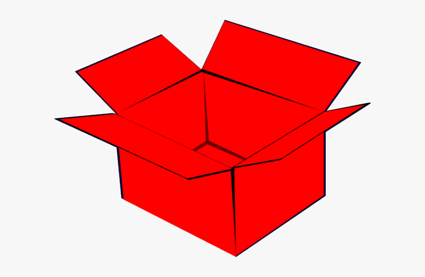 Box Clipart Red Box - Cardboard Box, HD Png Download, Free Download