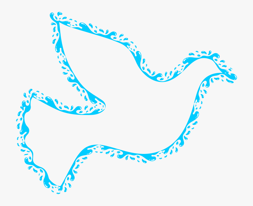 Aqua Peace Dove - Pomba De Agua Png, Transparent Png, Free Download