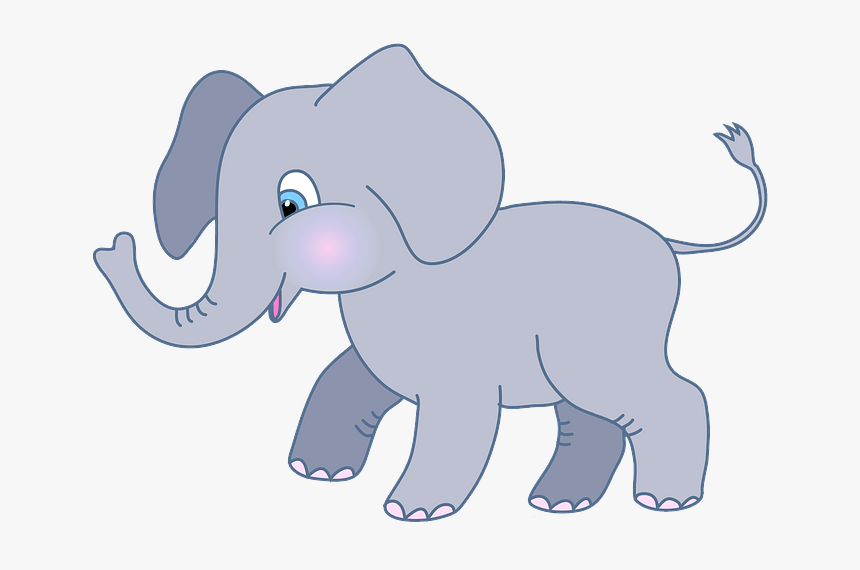 Cute Elephant Clipart - Elephant Clipart, HD Png Download, Free Download