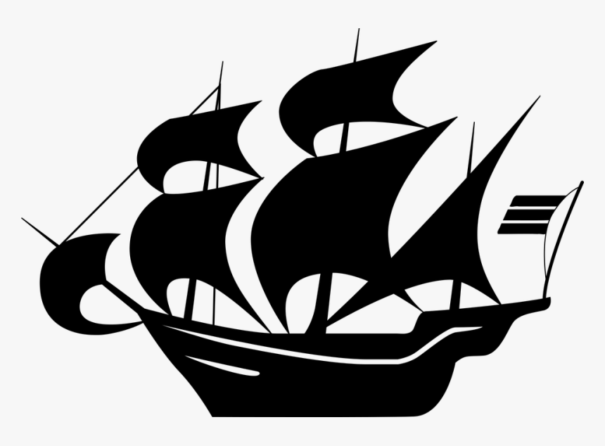 Boat, Ocean, Sail, Sailing, Sea, Ship - Sail Ship Clip Art, HD Png Download, Free Download