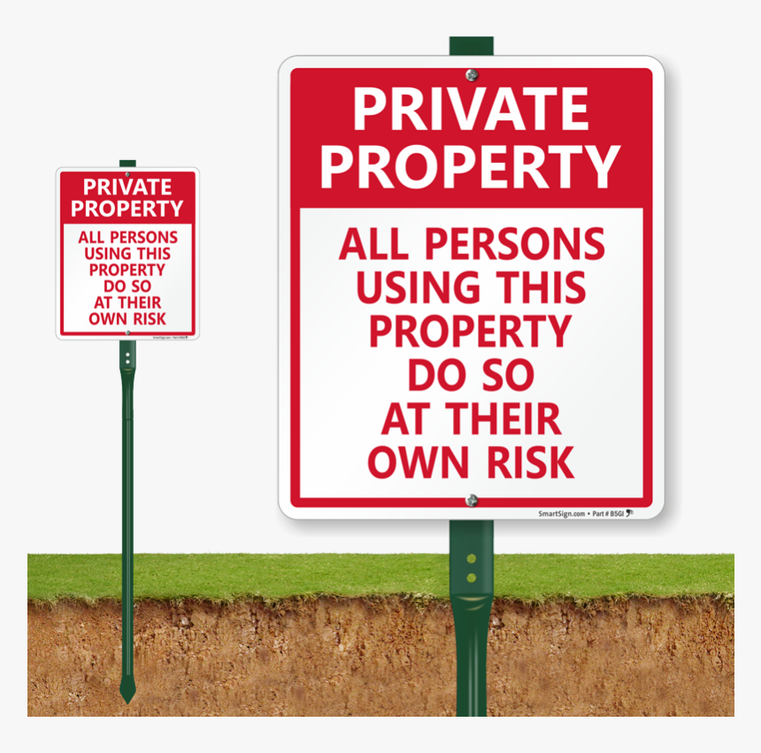 Private Property Sign - Golf Driving Range Signage, HD Png Download, Free Download