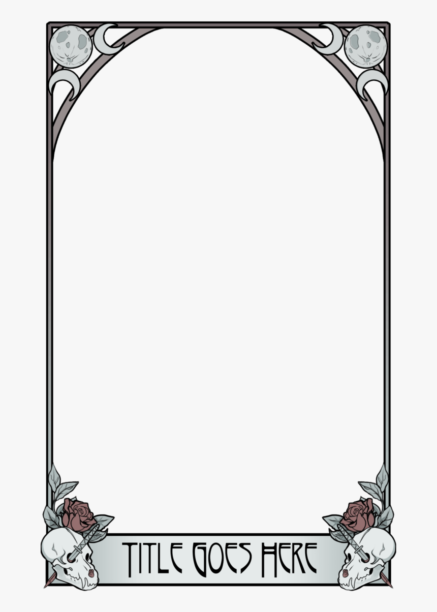 Border Tarot Card Template, HD Png Download - kindpng In Trading Cards Templates Free Download