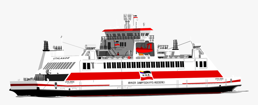 Transparent Boat Vector Png - Transparent Background Ferry Clipart, Png Download, Free Download