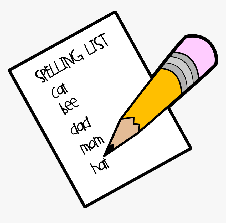 Transparent Checklist Clipart - Spelling Clip Art, HD Png Download, Free Download