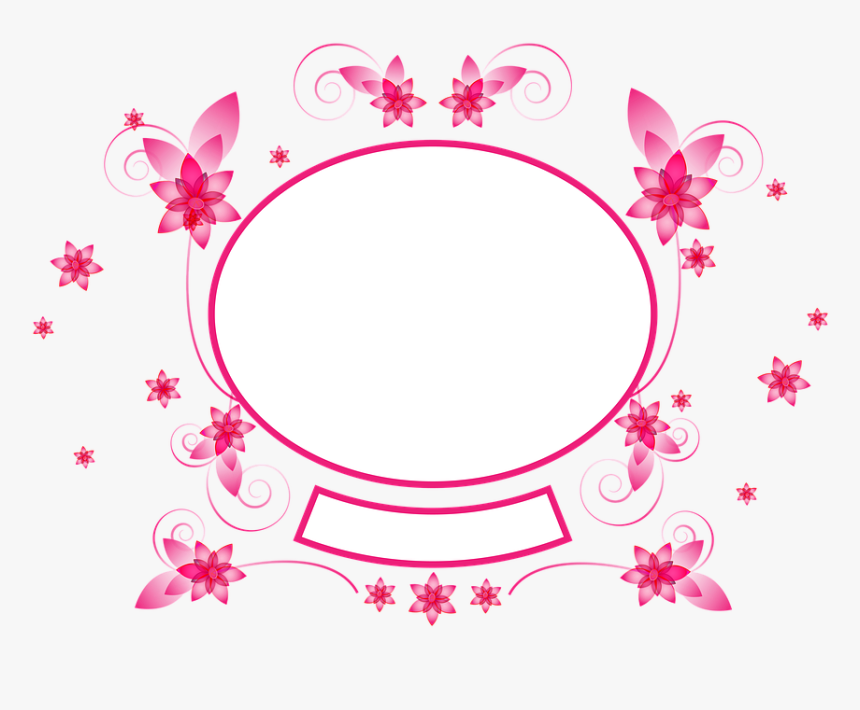 #frame #title #pink #complet - Circle, HD Png Download, Free Download