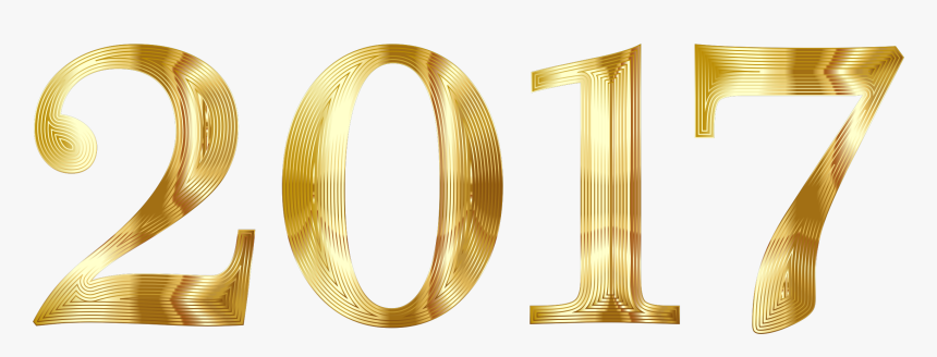 Gold 2017 Typography No Background Clip Arts - Bangle, HD Png Download, Free Download