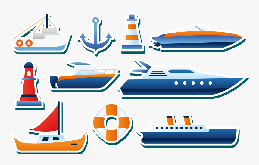 Transparent Water Transportation Clipart - Ship Sticker Png, Png Download, Free Download