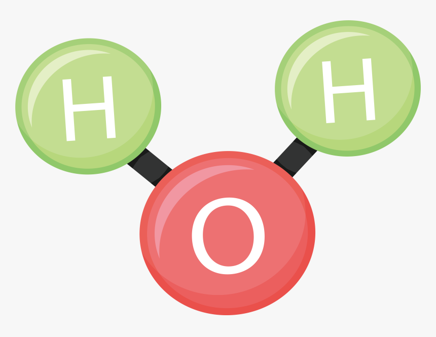 Transparent Structure Clipart - Water Molecule Transparent Background, HD Png Download, Free Download