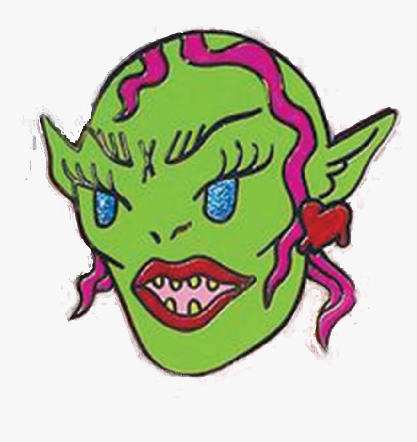 Green Lady Gollum Pin - Cartoon, HD Png Download, Free Download