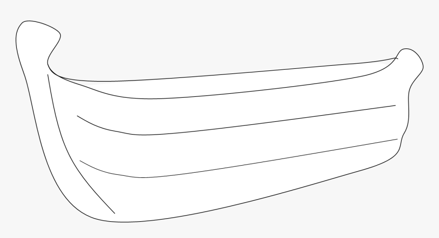 Boat Outline - - Line Art, HD Png Download, Free Download