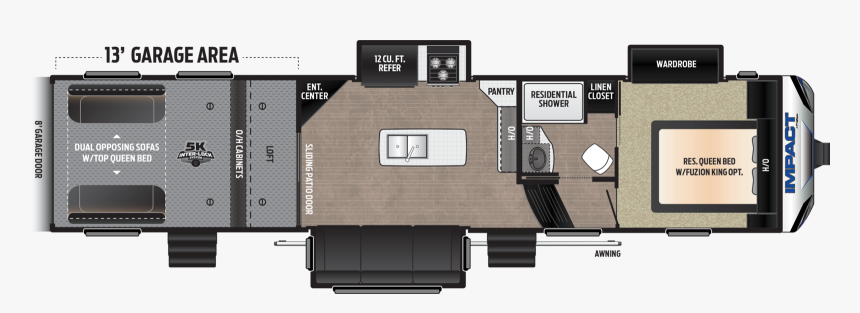 Transparent Bullet Impact Png - Keystone Impact 351 Toy Hauler, Png Download, Free Download