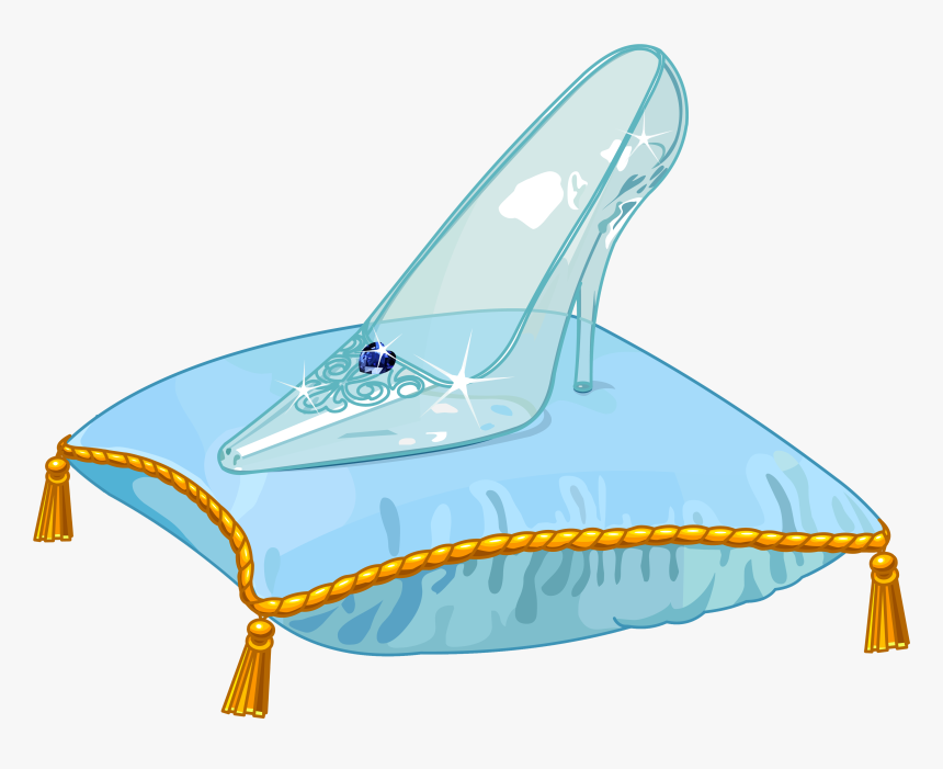 Slipper Cinderella Shoe Clip Art - Cinderella Glass Slipper Clipart, HD Png Download, Free Download