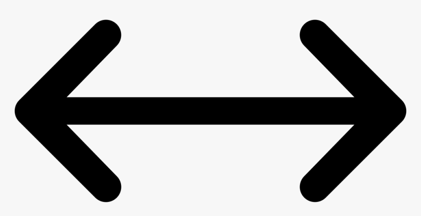 Horizontal Distance - Arrow Left And Right, HD Png Download, Free Download