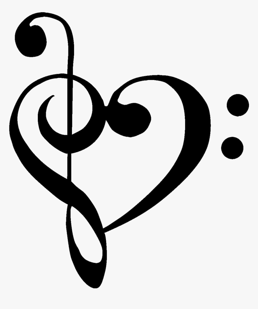 Heart Shape Music Note, HD Png Download, Free Download