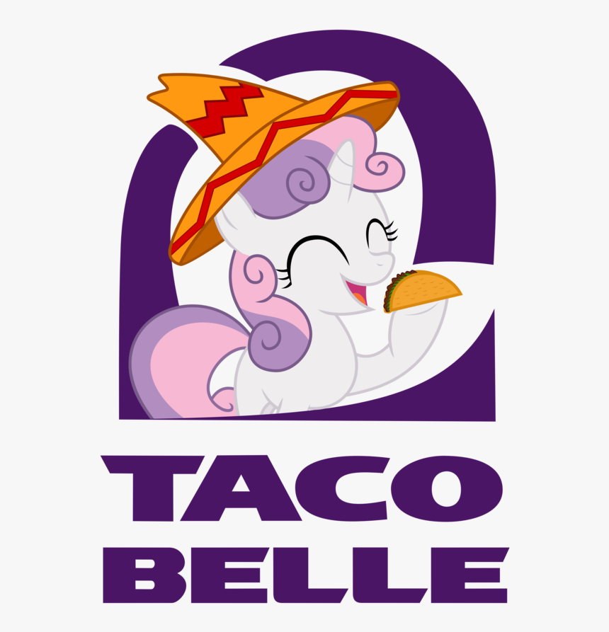 Taco Belle Taco Text Purple Vertebrate Violet Cartoon - Taco Bell Transparent Logo, HD Png Download, Free Download