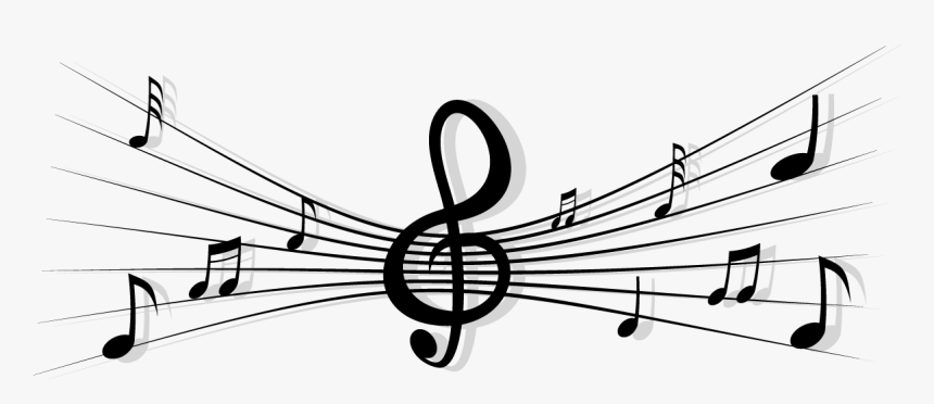 Transparent White Music Note Clipart - Music Notes Black And White Transparent, HD Png Download, Free Download