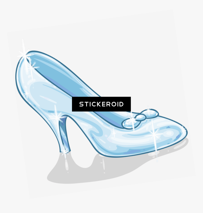 Glass Shoes Coloring , Png Download - Cinderella Slipper Coloring Page, Transparent Png, Free Download