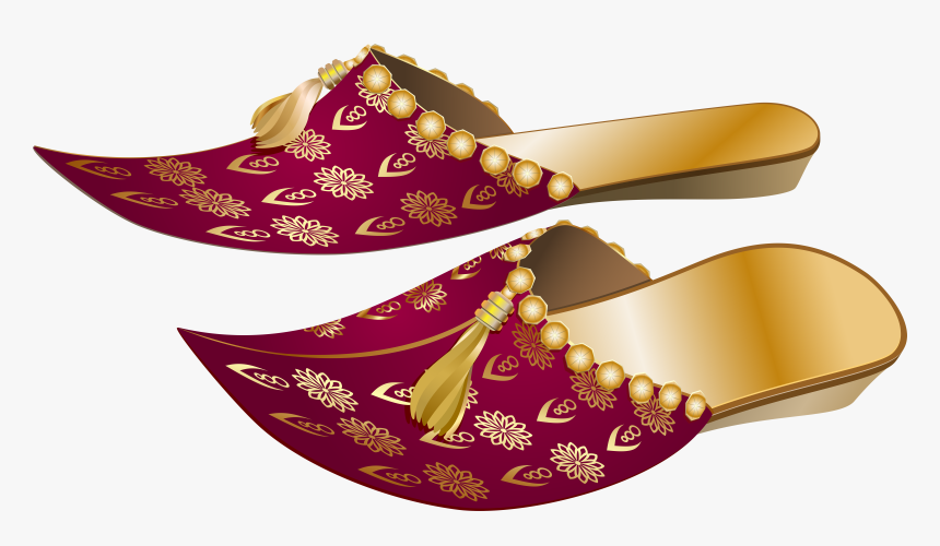 gold arabian slipper