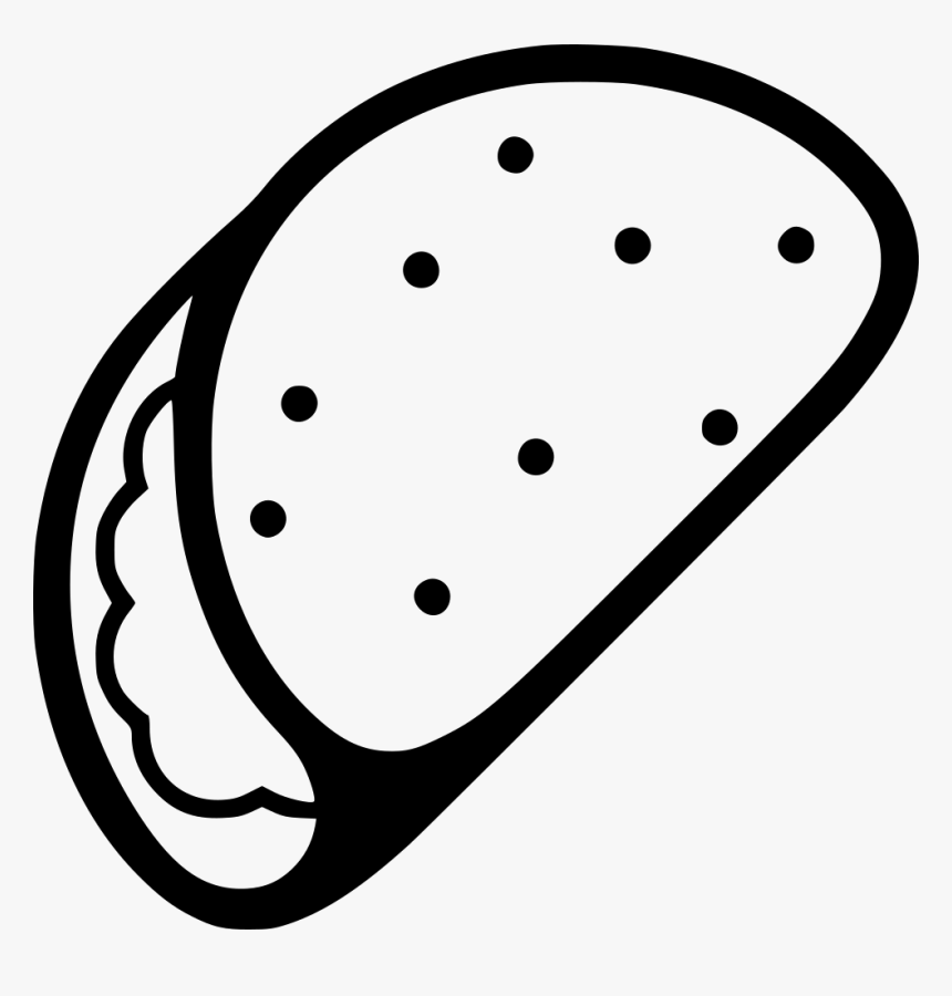 Png Icon Free Download - Simple Taco Drawing, Transparent Png, Free Download
