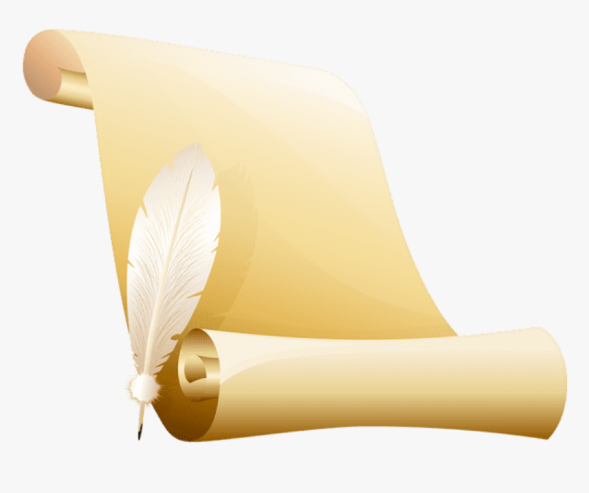 Free Png Download Scrolled Paper And Quill Clipart - Lampshade, Transparent Png, Free Download